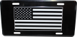 USA Black Embossed License Plate