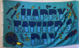 Happy Father's Day Blue 3'X5' Double Sided Flag ROUGH TEX® 100D