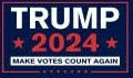 Trump 2024 Make Votes Count Again 3'X5' Flag ROUGH TEX® 68D Nylon