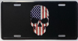 USA Skull Tactical Embossed License Plate