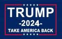 Trump 2024 Take America Back Blue 3'X5' Flag ROUGH TEX® 68D Nylon