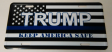 Trump Keep America Safe USA Police Memorial Embossed License Plate