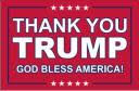 Thank You Trump God Bless America Red 3'X5' Flag ROUGH TEX® 100D