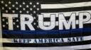Trump Keep America Safe USA Police Memorial 4'x6' Flag Rough Tex® 100D