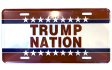 Trump Nation Embossed License Plate