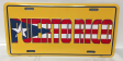 Puerto Rico Yellow Embossed License Plate