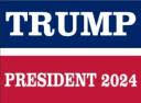 Trump President 2024 2'x3'  Double Sided Flag Rough Tex® 100D