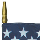 USA Flags Sale On Brand New E-Gloss American Flag Mounted on 18" Black Sticks SKU: 010196 Size 8"x12" Hemmed Sewn Edges Quality Fabric Indoors & Outdoor Use