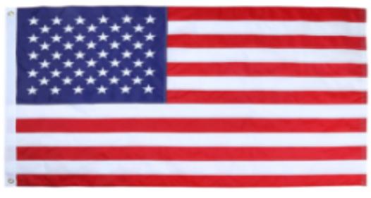USA American 12"x18" Embroidered Flag ROUGH TEX® 600D Oxford Nylon