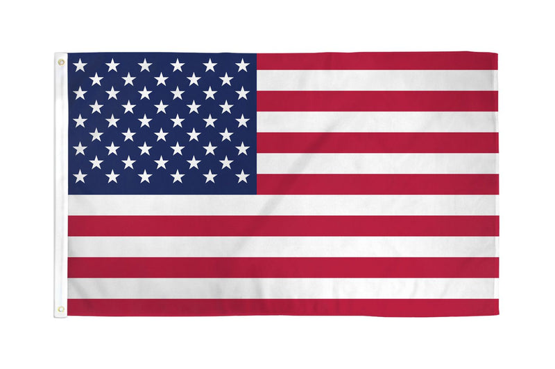 Case of 216 USA Flags 3X5 68D American super polyester