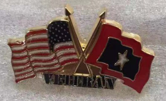 USA Service Star American Military Veteran Lapel Pin
