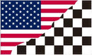 USA Checkered 3'X5' Flag ROUGH TEX® 100D