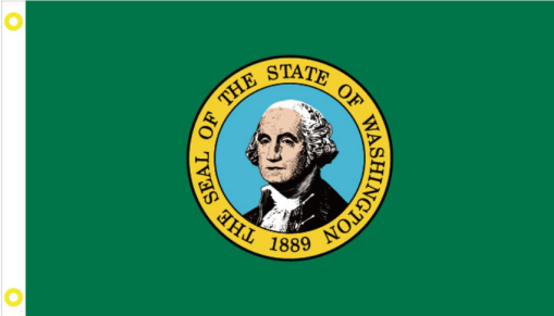 Washington 3'X5' Double Sided Flag ROUGH TEX® 150D