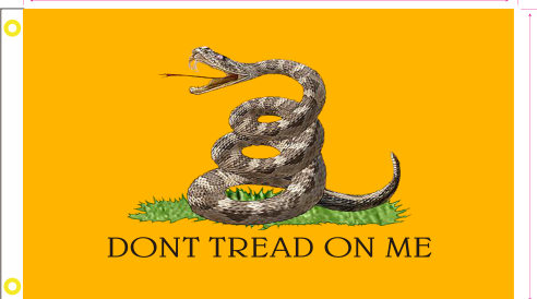 Gadsden Strike Force 3'X5' Flag ROUGH TEX® 100D