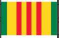 Vietnam War Ribbon 12"x18" Flag ROUGH TEX® 100D With Grommets
