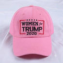 Women For Trump Pink Embroidered Hat | Patriotic Hat for Women