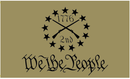 We The People 1776 2nd Amendment Khaki 3'X5' Flag ROUGH TEX® 100D