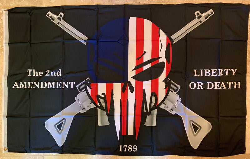 Liberty Or Death 2nd Amendment Double Sided Flag 3'x5' 100D ROUGH TEX ®