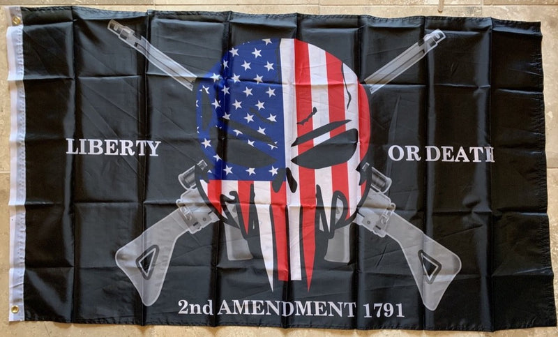 Liberty Or Death 2nd Amendment 1791 Flag 3'X5' Rough Tex® 68D Nylon