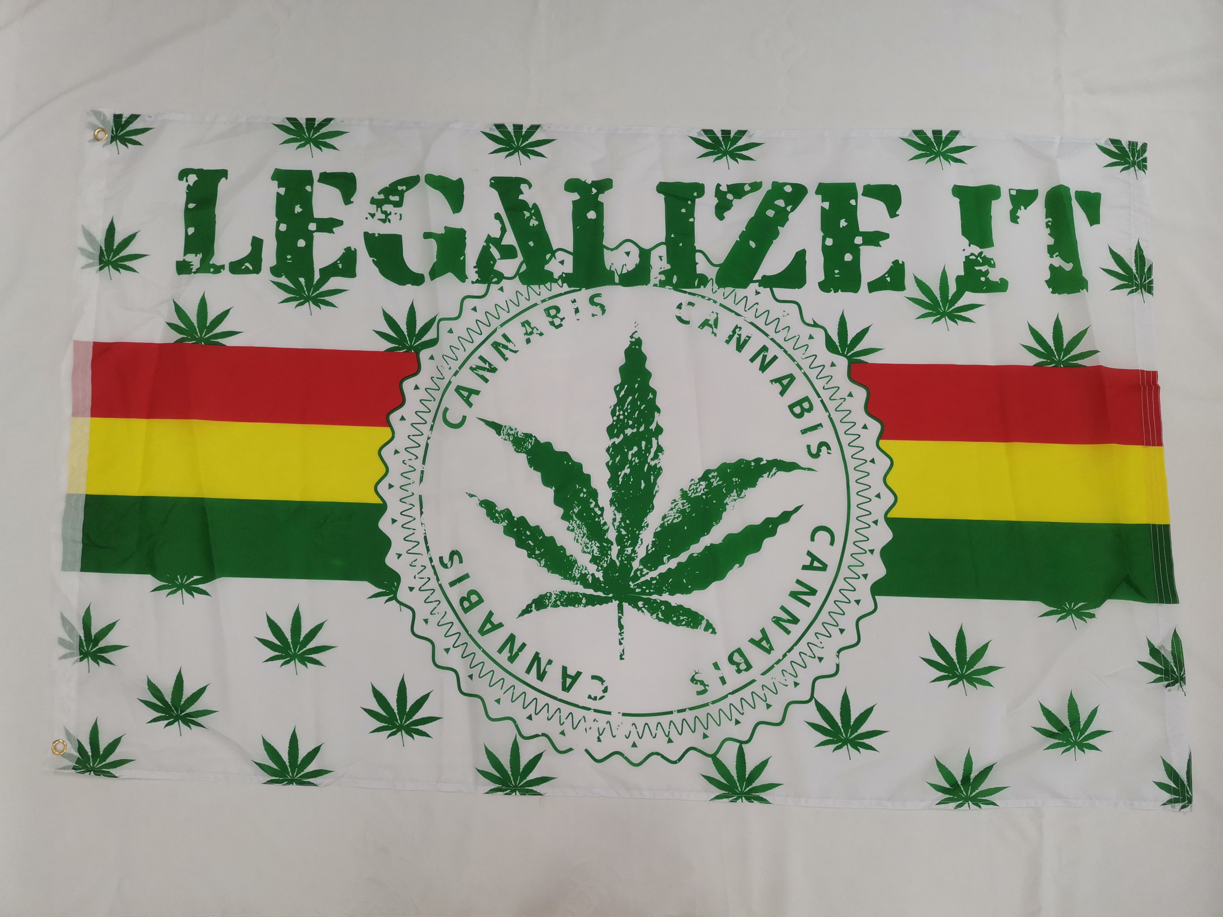 Pot Flags Legalize It Cannabis Rasta Cannabis Campaign Flag 3x5 Rough Tex 68D Ny