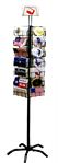 Bumper Sticker Floor Display 28 Position Spinning Black Iron