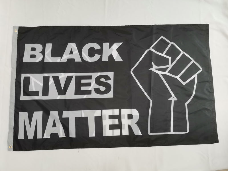 BLACK LIVES MATTER FIST 3X5 DOUBLE SIDED ROUGH TEX