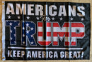 Americans For Trump KAG Keep America Great Double Sided 2'X3' Flag Rough Tex® 100D