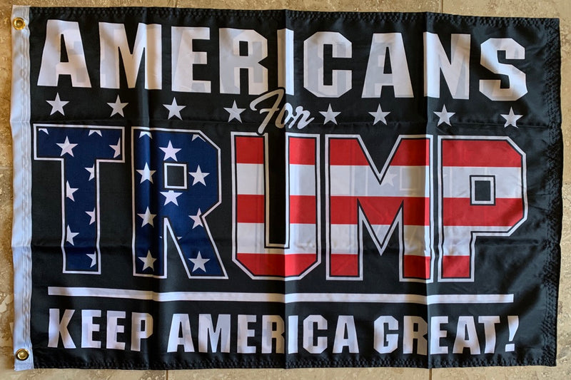 Americans For Trump KAG Keep America Great Double Sided 2'X3' Flag Rough Tex® 100D
