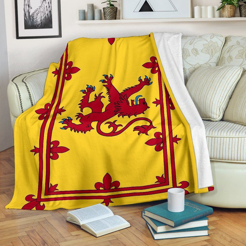 Scotland Lion Flag Deluxe Polar Fleece Blanket