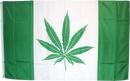 3'X5' GREEN CANADA LEAF FLAG 100D ROUGH TEX ®