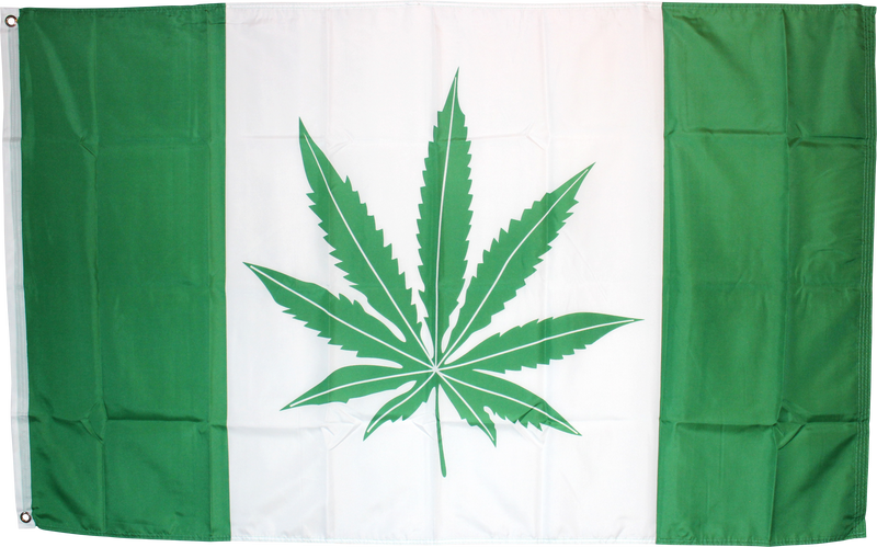 3'X5' GREEN CANADA LEAF FLAG 100D ROUGH TEX ®