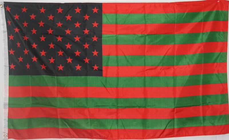 New Afro American 3'X5' Flag Rough Tex® 100D