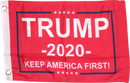 Trump 2020 KAF (Keep America First) Flag with Grommets Double Sides- 12x18 Rough Tex® 100D