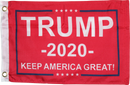 Red Trump 2020 Keep America Great KAG Double Sided Flag- 12''x18''  Rough Tex®