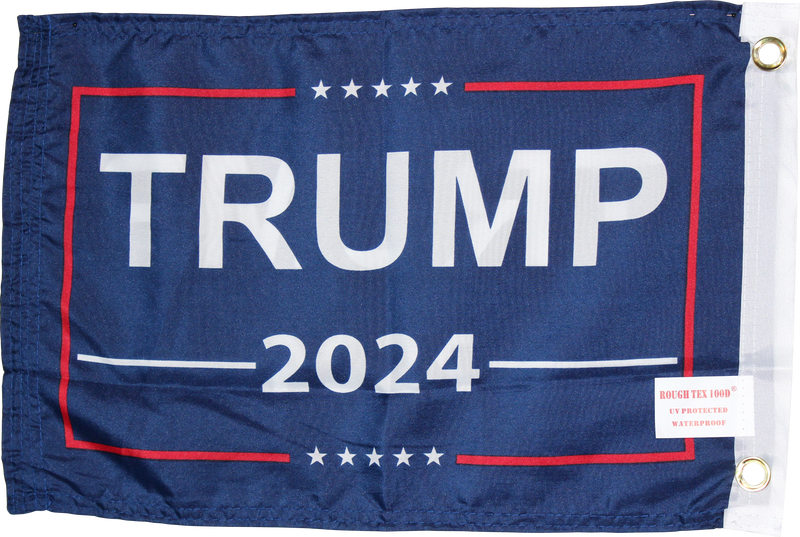 Trump 2024 Double Sided 12"X18" Flag -  Rough Tex® 100D