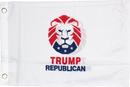 Trump Republic Lion Double Sided 12"X18" Flag - Rough Tex® 100D