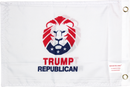 Trump Republic Lion Double Sided 12"X18" Flag - Rough Tex® 100D