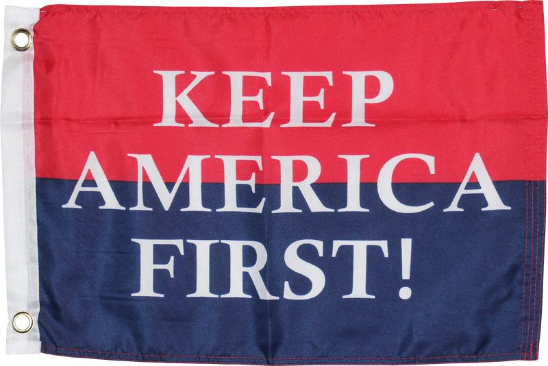 Keep America First KAF 12"X18" Flag -  Rough Tex® 100D