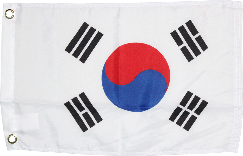 South Korea  - 12"X18" Rough Tex ® 100D Flag