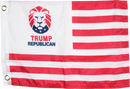 Trump Republican Stars And Stripes - 12''X18'' Single Sided Flag