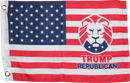 USA Trump Republican Lion 12"X18" Flag -  Rough Tex® 100D