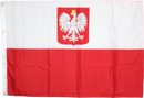 Old Poland With Eagle 2'X3' Flag Polyester