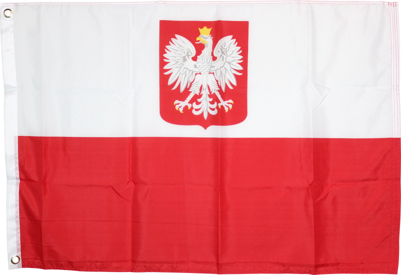 Old Poland With Eagle 4'X6 Flag