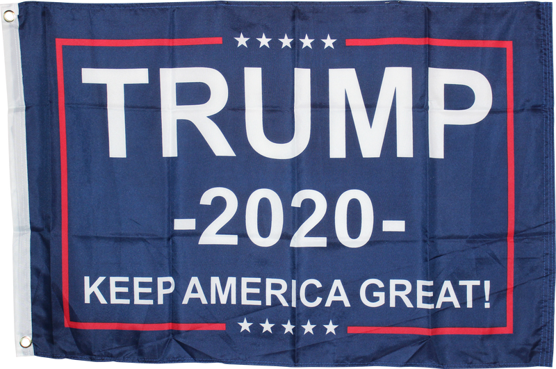 Trump 2020 KAG Keep America First Blue 2'X3' Single Sided Flag 100D ROUGH TEX ®