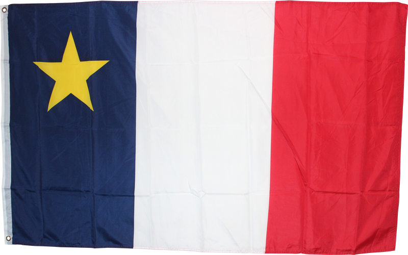 Acadian Flag Tricolor Rough Tex ® 3'x5' 100D Flags