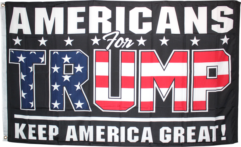 Americans For Trump Keep America Great KAG Black - 3'X5' Rough Tex® 100D