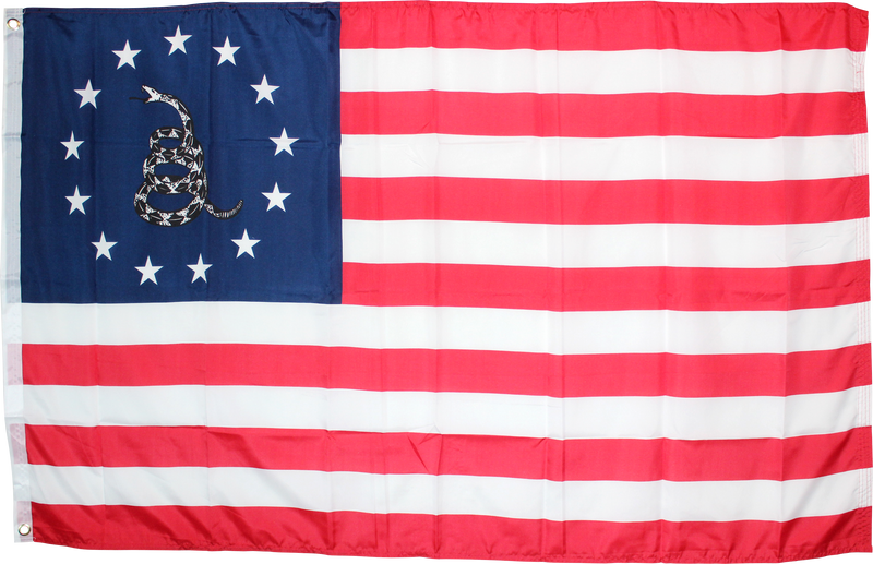 Betsy Ross Gadsden Flag 3'x5' 100D Flag Rough Tex ®