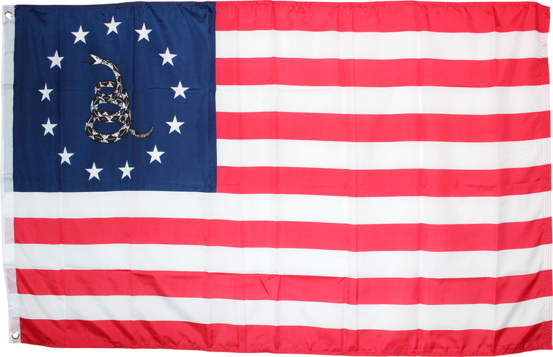 Betsy Ross Gadsden Flag 2'X3' Flag Rough Tex ® 100D