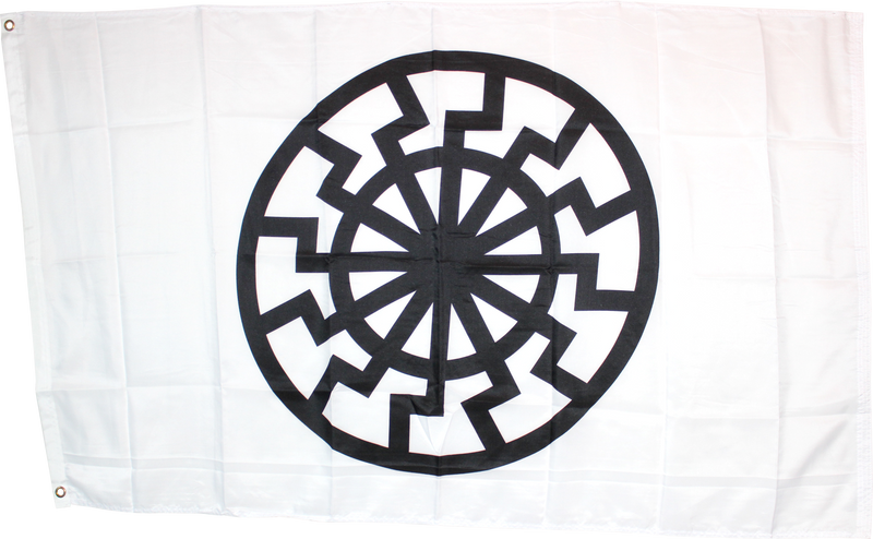 Viking Black Sun 3'x5' ROUGH TEX ® Flag 100D