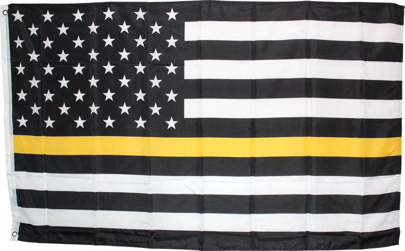 Black And Gold USA Flag Rough Tex ® 100D 3x5 Flags